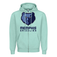 Seafoam suitable-memphis-grizzlies-worn Zipper Hoodie - linhVisuals