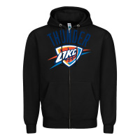 Black suitable-oklahoma-city-thunder-worn Zipper Hoodie - linhVisuals