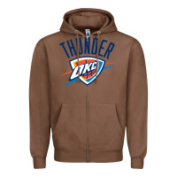 Chestnut suitable-oklahoma-city-thunder-worn Zipper Hoodie - linhVisuals