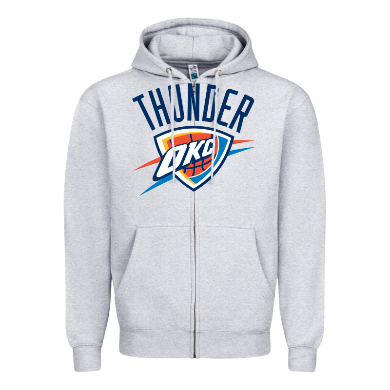 Suitable-oklahoma-city-thunder-worn Zipper Hoodie by linhVisuals | Teevron