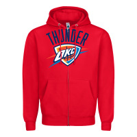 Red suitable-oklahoma-city-thunder-worn Zipper Hoodie - linhVisuals