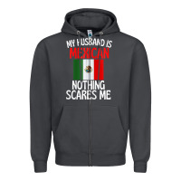 Smoke my husband is mexican nothing scares me funny husband zip hoodie Zipper Hoodie - linhVisuals