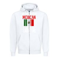 White my husband is mexican nothing scares me funny husband zip hoodie Zipper Hoodie - linhVisuals