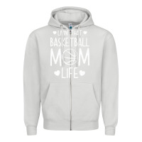 Dove Grey basketball t  shirt basketball mom life t  shirt Zipper Hoodie - linhVisuals