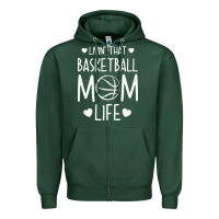 Sports Green basketball t  shirt basketball mom life t  shirt Zipper Hoodie - linhVisuals