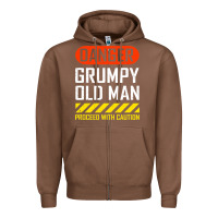 Chestnut funny danger grumpy old man sarcastic saying, retirement t shirt Zipper Hoodie - linhVisuals