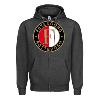 Charcoal Heather europe, feyenoord, action Zipper Hoodie - linhVisuals
