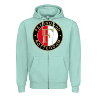 Seafoam europe, feyenoord, action Zipper Hoodie - linhVisuals