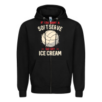 Black funny volleyball if you want a soft serve volleyball t shirt Zipper Hoodie - linhVisuals