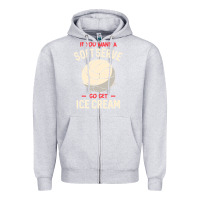 Heather Grey funny volleyball if you want a soft serve volleyball t shirt Zipper Hoodie - linhVisuals