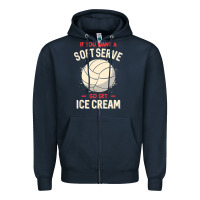 Navy funny volleyball if you want a soft serve volleyball t shirt Zipper Hoodie - linhVisuals