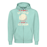 Seafoam funny volleyball if you want a soft serve volleyball t shirt Zipper Hoodie - linhVisuals