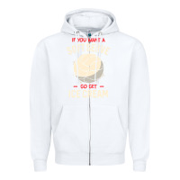 White funny volleyball if you want a soft serve volleyball t shirt Zipper Hoodie - linhVisuals