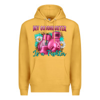 Mustard Breast Cancer my Goddaughter is a fighter Premium Hoodie - Artiststas