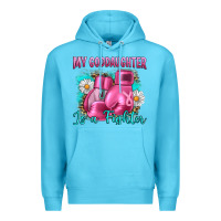 Ocean Blue Breast Cancer my Goddaughter is a fighter Premium Hoodie - Artiststas