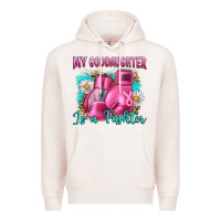Pale Pink Breast Cancer my Goddaughter is a fighter Premium Hoodie - Artiststas