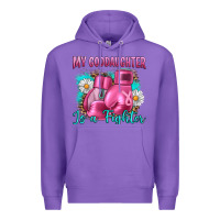 Purple Breast Cancer my Goddaughter is a fighter Premium Hoodie - Artiststas