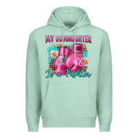 Seafoam Breast Cancer my Goddaughter is a fighter Premium Hoodie - Artiststas