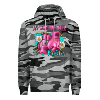 Slate Camo Breast Cancer my Goddaughter is a fighter Premium Hoodie - Artiststas