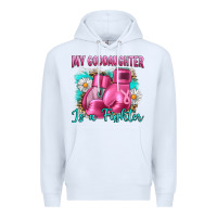 White Breast Cancer my Goddaughter is a fighter Premium Hoodie - Artiststas