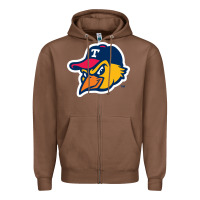 Chestnut suitable-toledo-mud-hens-worn Zipper Hoodie - linhVisuals