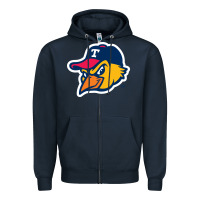 Navy suitable-toledo-mud-hens-worn Zipper Hoodie - linhVisuals