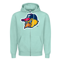 Seafoam suitable-toledo-mud-hens-worn Zipper Hoodie - linhVisuals