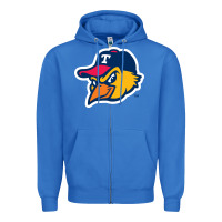 True Royal suitable-toledo-mud-hens-worn Zipper Hoodie - linhVisuals