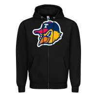 Black suitable-toledo-mud-hens-worn Zipper Hoodie - linhVisuals