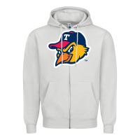 Dove Grey suitable-toledo-mud-hens-worn Zipper Hoodie - linhVisuals