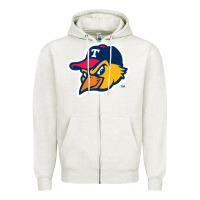 Oatmeal Heather suitable-toledo-mud-hens-worn Zipper Hoodie - linhVisuals