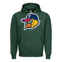 Sports Green suitable-toledo-mud-hens-worn Zipper Hoodie - linhVisuals