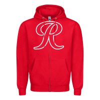 Red suitable-tacoma-rainiers-worn Zipper Hoodie - linhVisuals