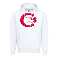 White suitable-vancouver-canadians-worn Zipper Hoodie - linhVisuals