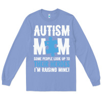 Colony Blue lil autism mom Long Sleeve Tee - CowhideDigitalArt