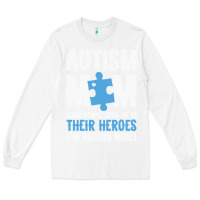 White lil autism mom Long Sleeve Tee - CowhideDigitalArt