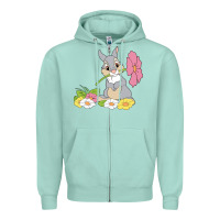 Seafoam thumper Zipper Hoodie - linhVisuals
