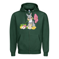 Sports Green thumper Zipper Hoodie - linhVisuals