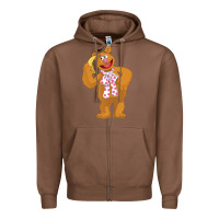 Chestnut gonzo fozzie Zipper Hoodie - linhVisuals