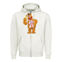 Oatmeal Heather gonzo fozzie Zipper Hoodie - linhVisuals