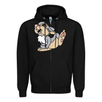 Black thumper Zipper Hoodie - linhVisuals