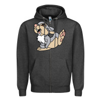 Charcoal Heather thumper Zipper Hoodie - linhVisuals