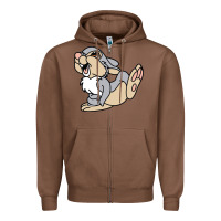 Chestnut thumper Zipper Hoodie - linhVisuals