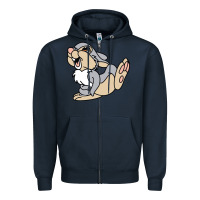 Navy thumper Zipper Hoodie - linhVisuals
