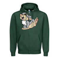 Sports Green thumper Zipper Hoodie - linhVisuals
