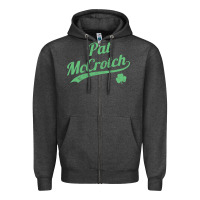Charcoal Heather pat mccrotch funny st. patrick's day long sleeve t shirt Zipper Hoodie - linhVisuals
