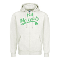 Oatmeal Heather pat mccrotch funny st. patrick's day long sleeve t shirt Zipper Hoodie - linhVisuals
