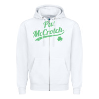 White pat mccrotch funny st. patrick's day long sleeve t shirt Zipper Hoodie - linhVisuals