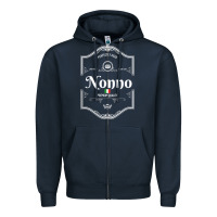 Navy perfectly aged premium quality italian nonno shirt Zipper Hoodie - linhVisuals