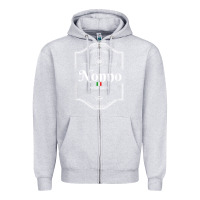 Heather Grey perfectly aged premium quality italian nonno shirt Zipper Hoodie - linhVisuals